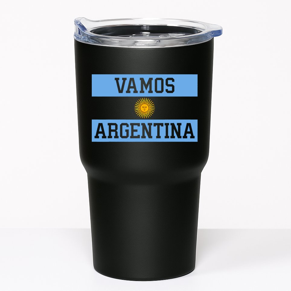 Argentina Vamos Argentina Flag Soccer Tumbler