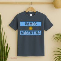 Argentina Vamos Argentina Flag Soccer T-Shirt
