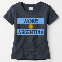 Argentina Vamos Argentina Flag Soccer Womens T-Shirt