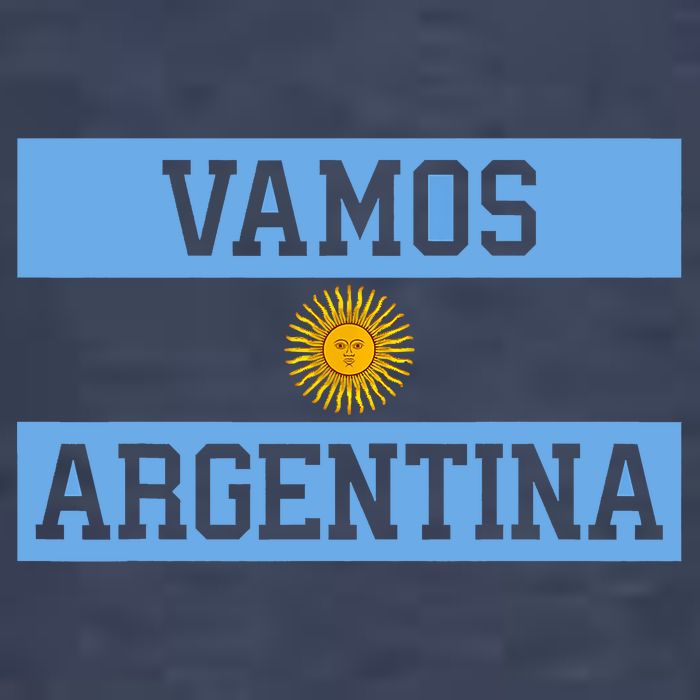 Argentina Vamos Argentina Flag Soccer Womens T-Shirt
