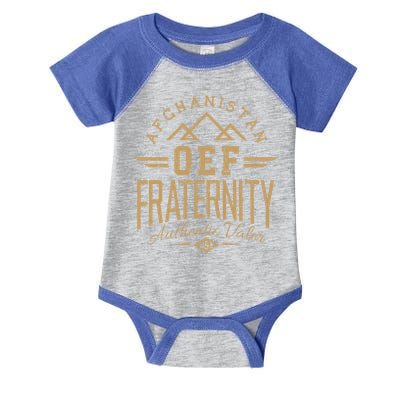 Army Veteran Afghanistan Soldier Oef Enduring Freedom Alumni Gift Infant Baby Jersey Bodysuit