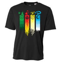 Avatar Bending Fire Water Earth Air Cooling Performance Crew T-Shirt