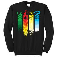 Avatar Bending Fire Water Earth Air Sweatshirt