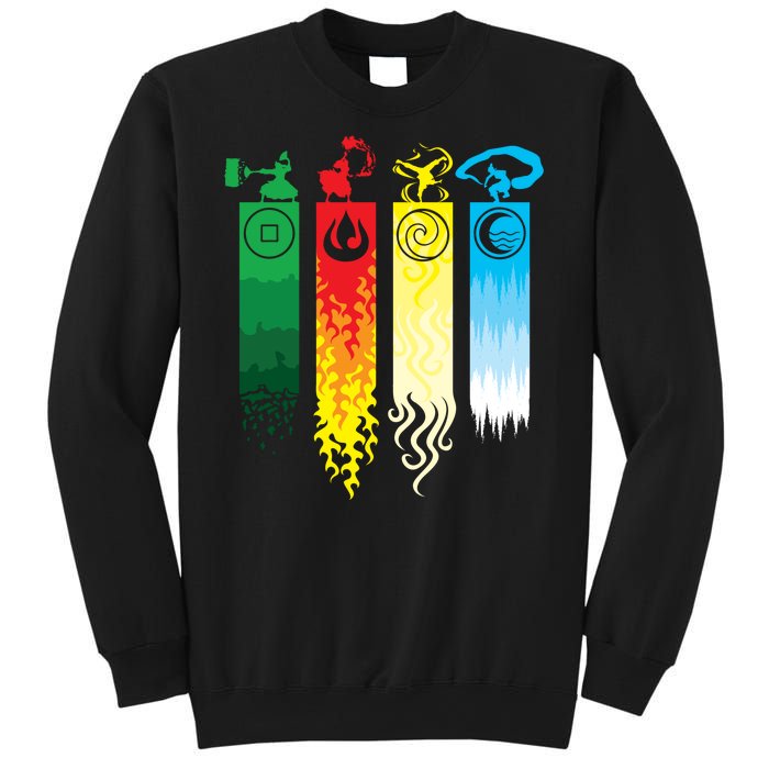 Avatar Bending Fire Water Earth Air Sweatshirt