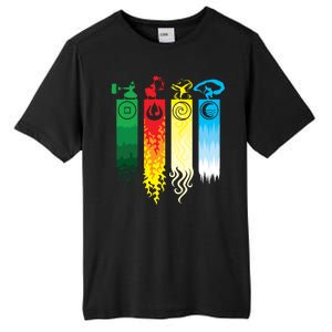 Avatar Bending Fire Water Earth Air Tall Fusion ChromaSoft Performance T-Shirt