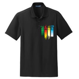 Avatar Bending Fire Water Earth Air Dry Zone Grid Polo