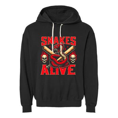 Arizona Vintage Baseball Arizona Snakes Alive Garment-Dyed Fleece Hoodie