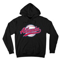 Atlanta Vintage Baseball Throwback Retro Design Hoodie