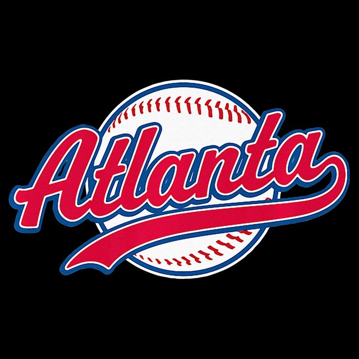 Atlanta Vintage Baseball Throwback Retro Design Hoodie