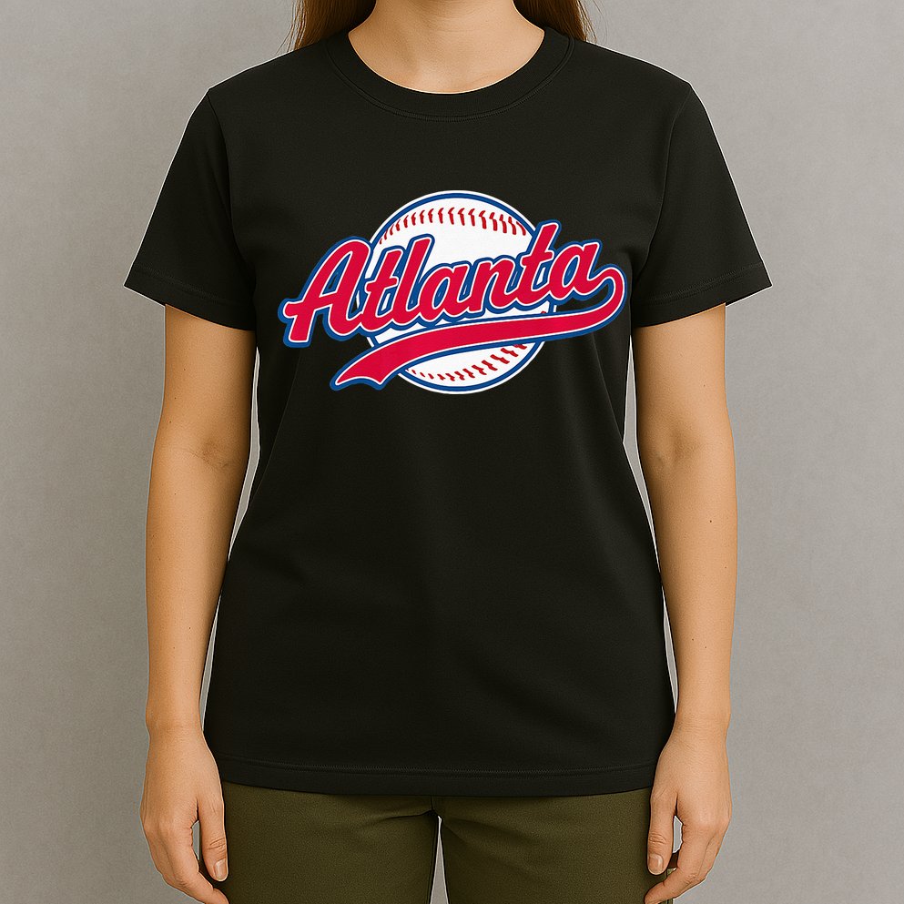 Atlanta Vintage Baseball Throwback Retro Design T-Shirt