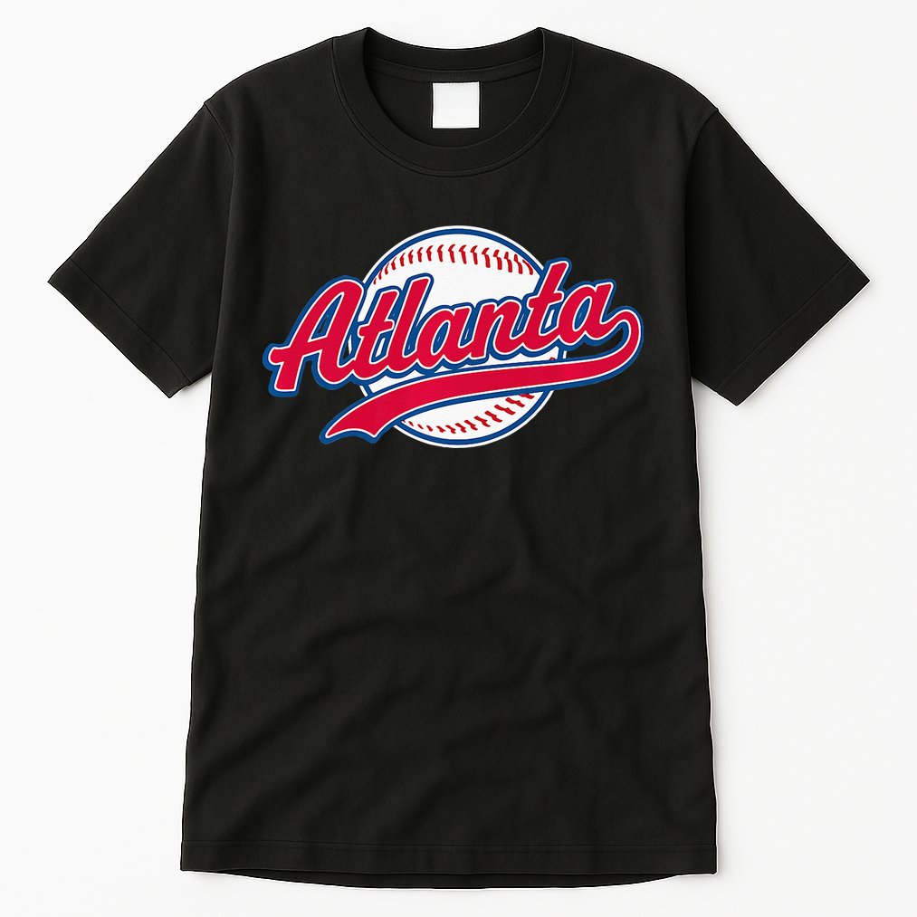 Atlanta Vintage Baseball Throwback Retro Design Tall T-Shirt