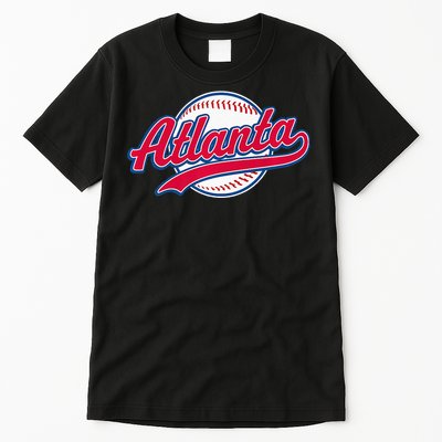 Atlanta Vintage Baseball Throwback Retro Design Tall T-Shirt