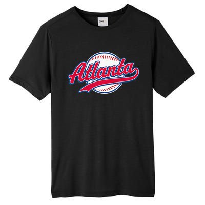 Atlanta Vintage Baseball Throwback Retro Design Tall Fusion ChromaSoft Performance T-Shirt