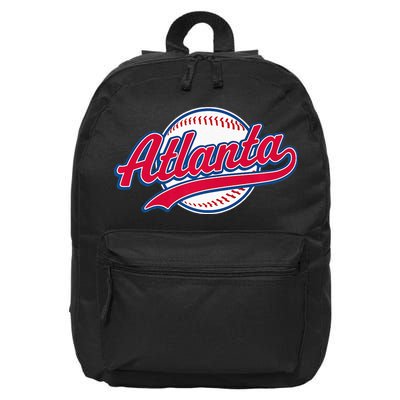Atlanta Vintage Baseball Throwback Retro Design 16 in Basic Backpack