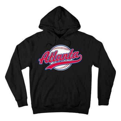 Atlanta Vintage Baseball Throwback Retro Design Tall Hoodie