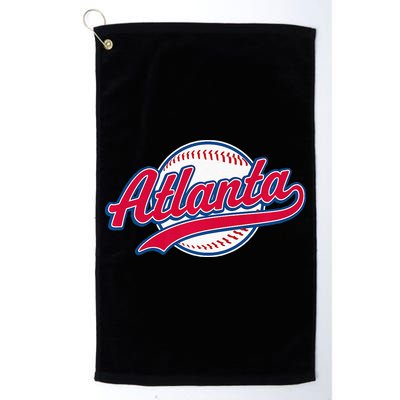 Atlanta Vintage Baseball Throwback Retro Design Golf Towel