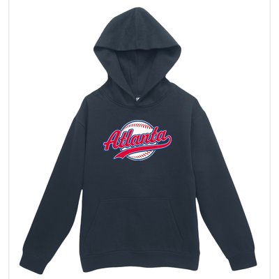 Atlanta Vintage Baseball Throwback Retro Design Urban Pullover Hoodie