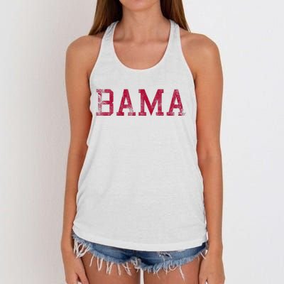 Alabama Vintage Bama Women's Knotted Racerback Tank