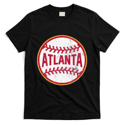 Atlanta  Vintage Baseball Throwback Retro Design T-Shirt