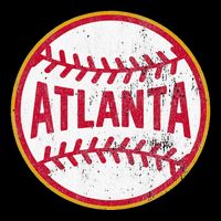 Atlanta  Vintage Baseball Throwback Retro Design Tall T-Shirt