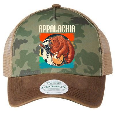 Appalachia Vintage Banjo Player Bluegrass Musician Legacy Tie Dye Trucker Hat