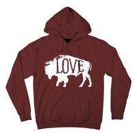 American Vintage Buffalo Silhouette Love Bison Tee Hoodie