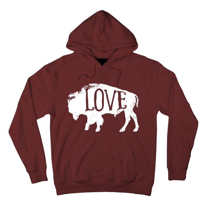 American Vintage Buffalo Silhouette Love Bison Tee Hoodie