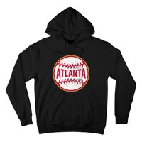 Atlanta  Vintage Baseball Throwback Retro Design Hoodie