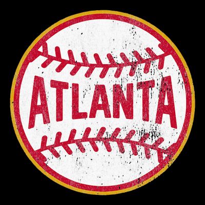Atlanta  Vintage Baseball Throwback Retro Design T-Shirt