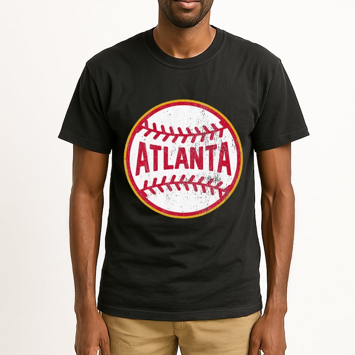 Atlanta  Vintage Baseball Throwback Retro Design Tall T-Shirt