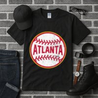 Atlanta  Vintage Baseball Throwback Retro Design Tall T-Shirt