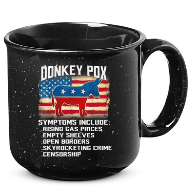 Anti Virus Biden Donkey Pox Symptoms Include Funny Biden 15oz Campfire Ceramic Mug