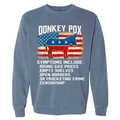 Anti Virus Biden Donkey Pox Symptoms Include Funny Biden Garment-Dyed Sweatshirt