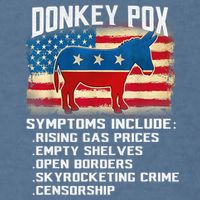 Anti Virus Biden Donkey Pox Symptoms Include Funny Biden Garment-Dyed Sweatshirt