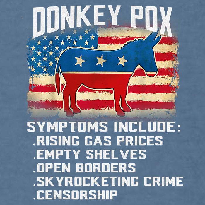 Anti Virus Biden Donkey Pox Symptoms Include Funny Biden Garment-Dyed Sweatshirt