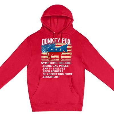 Anti Virus Biden Donkey Pox Symptoms Include Funny Biden Premium Pullover Hoodie