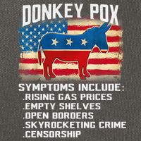 Anti Virus Biden Donkey Pox Symptoms Include Funny Biden Cotton Canvas Backpack