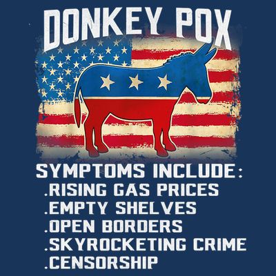 Anti Virus Biden Donkey Pox Symptoms Include Funny Biden T-Shirt