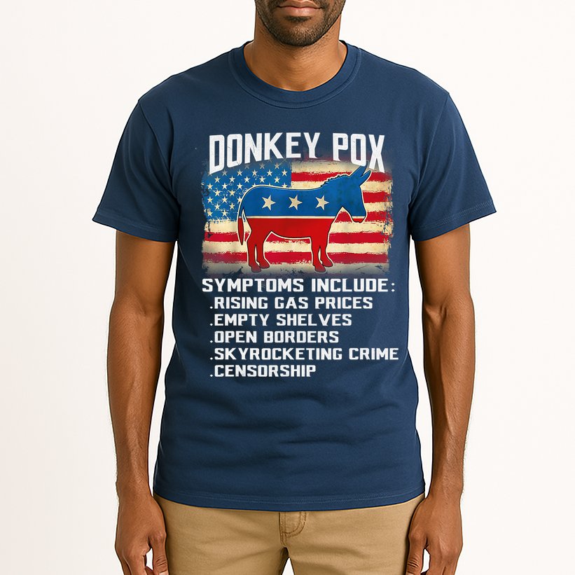 Anti Virus Biden Donkey Pox Symptoms Include Funny Biden Tall T-Shirt