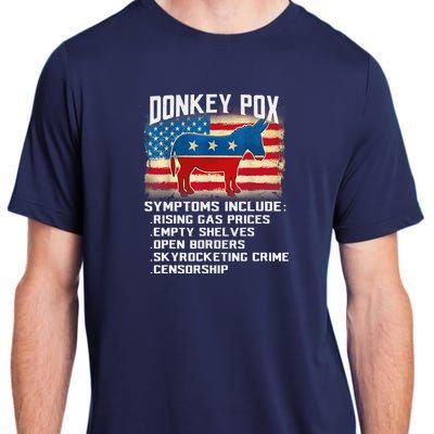 Anti Virus Biden Donkey Pox Symptoms Include Funny Biden Adult ChromaSoft Performance T-Shirt