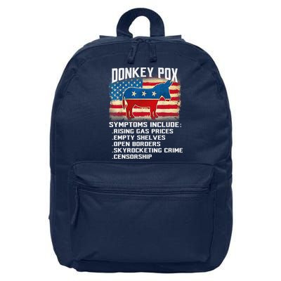 Anti Virus Biden Donkey Pox Symptoms Include Funny Biden 16 in Basic Backpack
