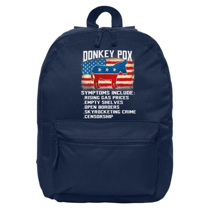 Anti Virus Biden Donkey Pox Symptoms Include Funny Biden 16 in Basic Backpack