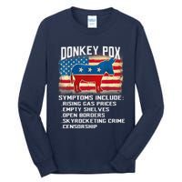 Anti Virus Biden Donkey Pox Symptoms Include Funny Biden Tall Long Sleeve T-Shirt