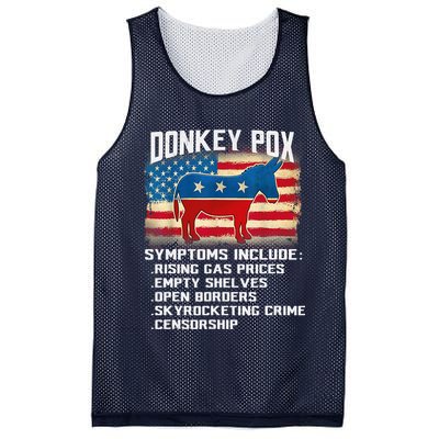 Anti Virus Biden Donkey Pox Symptoms Include Funny Biden Mesh Reversible Basketball Jersey Tank