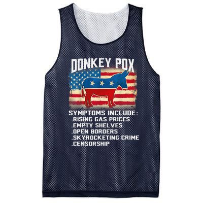 Anti Virus Biden Donkey Pox Symptoms Include Funny Biden Mesh Reversible Basketball Jersey Tank