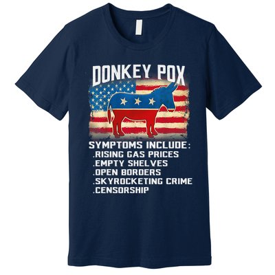 Anti Virus Biden Donkey Pox Symptoms Include Funny Biden Premium T-Shirt