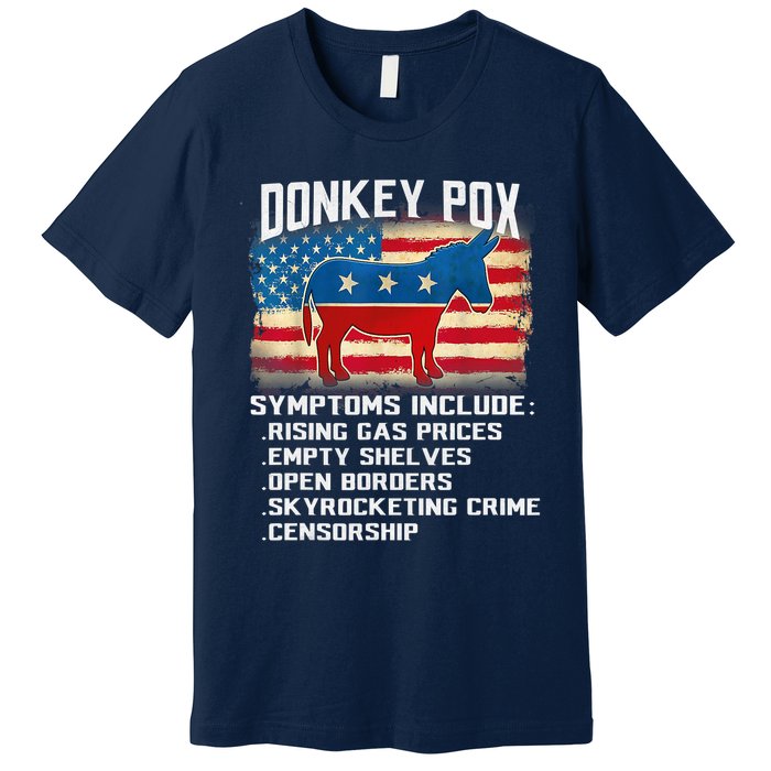 Anti Virus Biden Donkey Pox Symptoms Include Funny Biden Premium T-Shirt