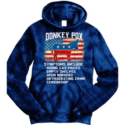 Anti Virus Biden Donkey Pox Symptoms Include Funny Biden Tie Dye Hoodie