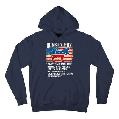 Anti Virus Biden Donkey Pox Symptoms Include Funny Biden Tall Hoodie