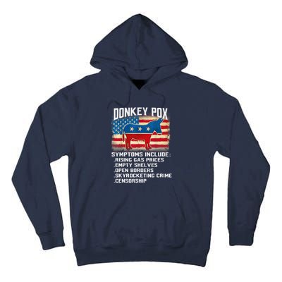 Anti Virus Biden Donkey Pox Symptoms Include Funny Biden Tall Hoodie